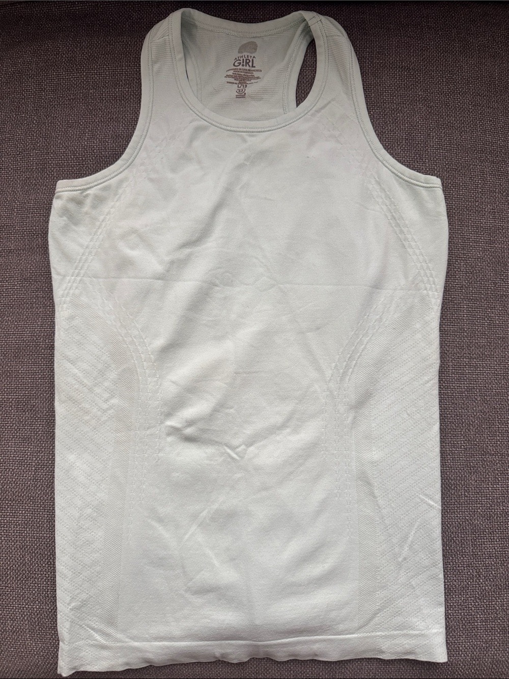 Athleta Girls' Seamless  Mint Green Tank Top